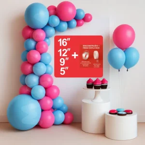 Kit arco 100 peças desconstruído